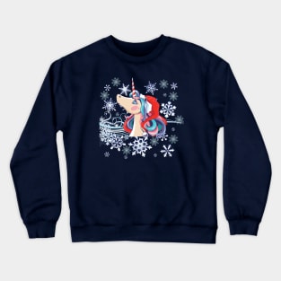 Beautiful Christmas Unicorn Crewneck Sweatshirt